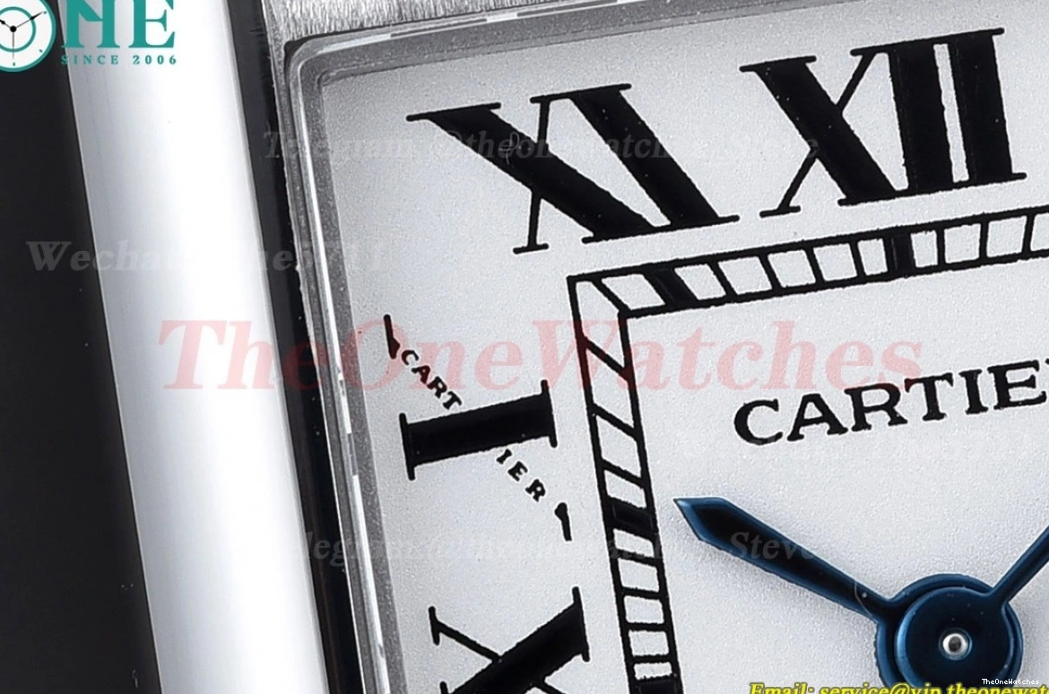 Tank Must Black Quartz On K11F dial White Leather Strap Small 0517